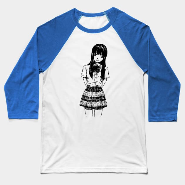 Saeki Aku No Hana Baseball T-Shirt by DarkenLlst